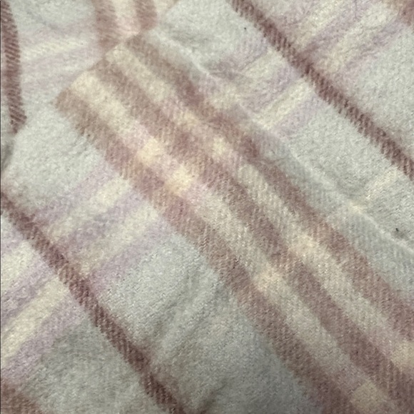 Burberry Soft Plaid Scarf in Gray and Pink